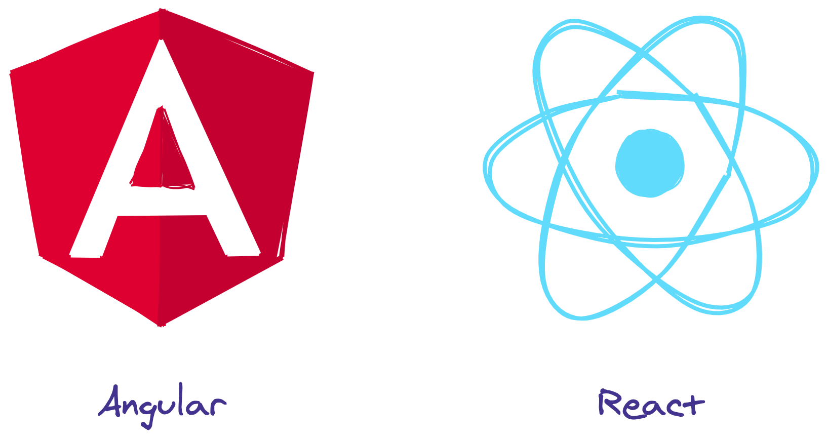 logo react et angular